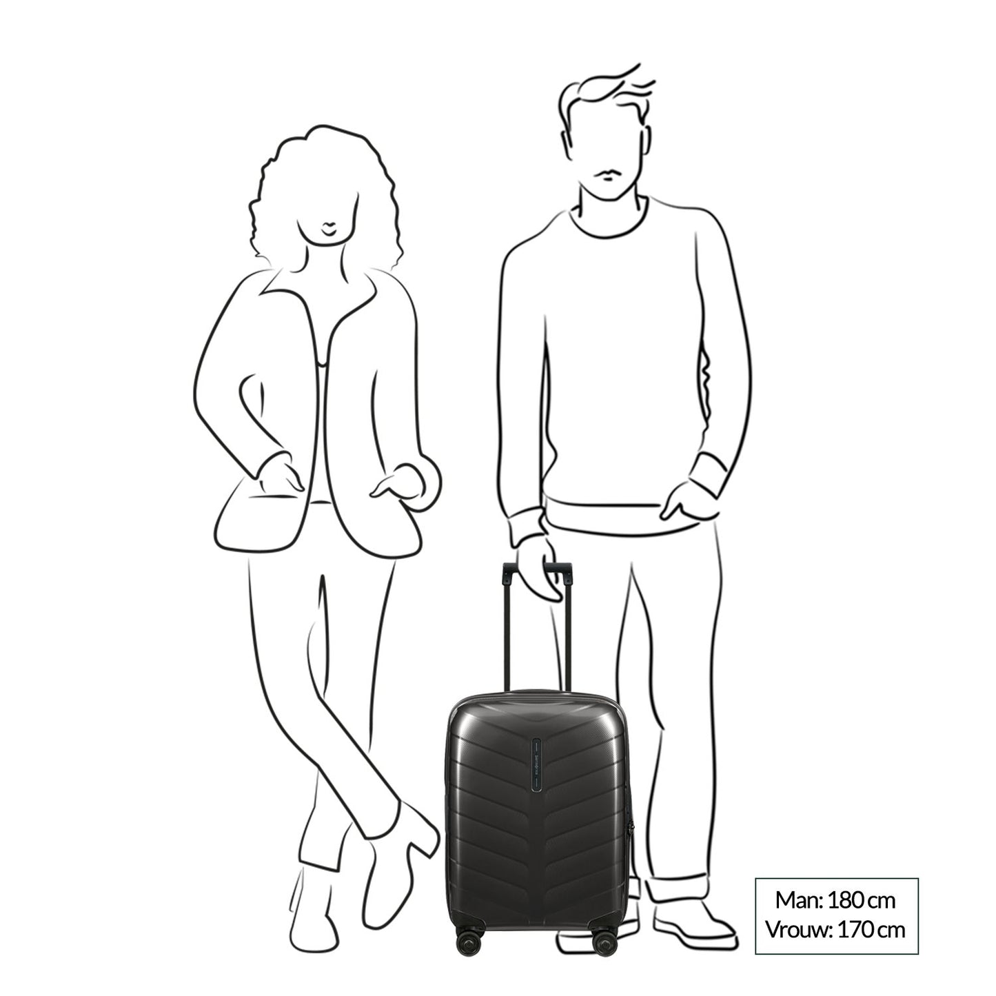 Samsonite Attrix Spinner 55 EXP dune