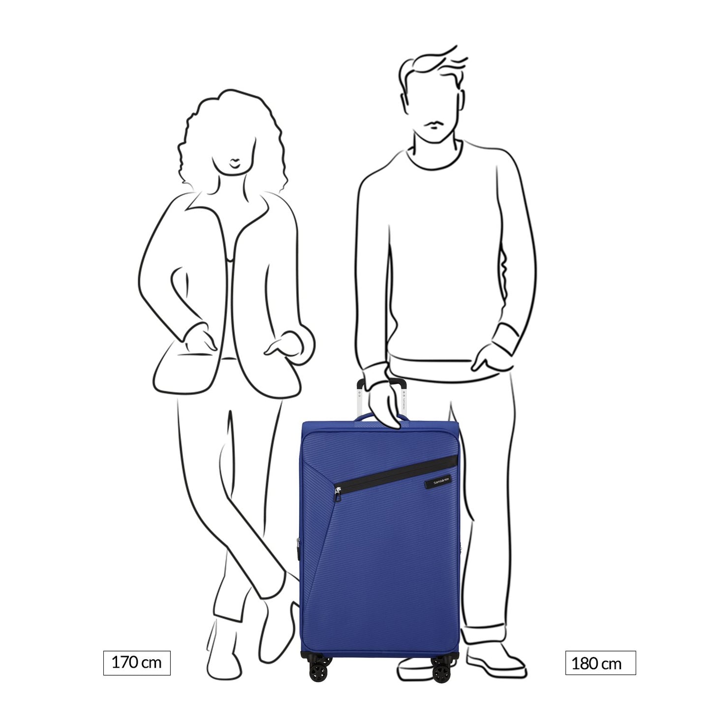 Samsonite Litebeam Spinner 77 Exp nautical blue