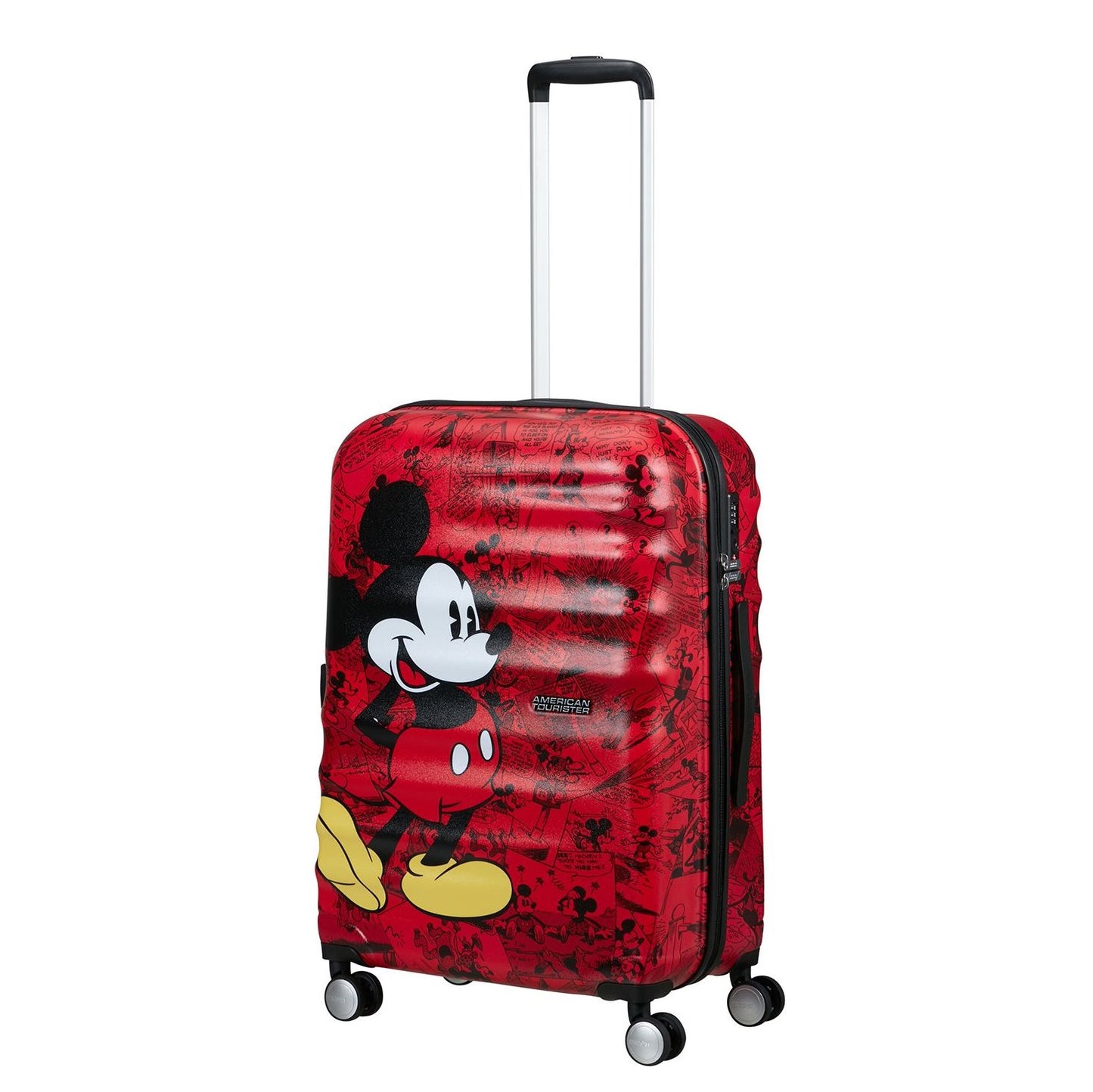 American Tourister Wavebreaker Disney Spinner 67/24 TSA mickey comics red