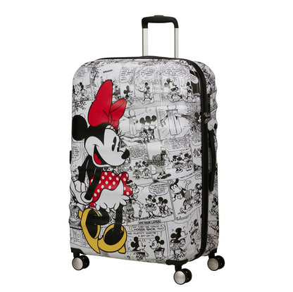 American Tourister Wavebreaker Disney Spinner 77/28 TSA minnie comics white