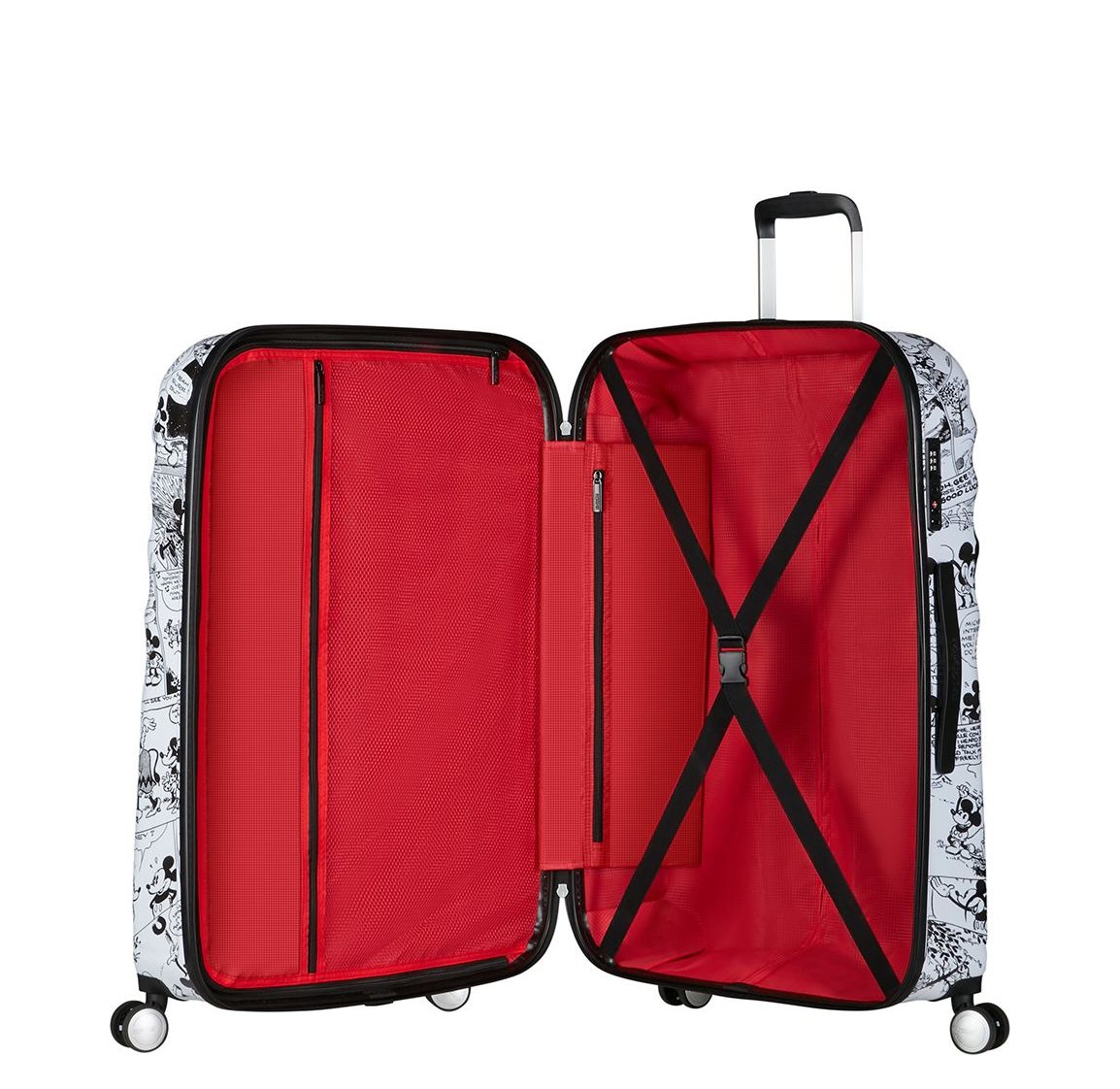 American Tourister Wavebreaker Disney Spinner 77/28 TSA minnie comics white