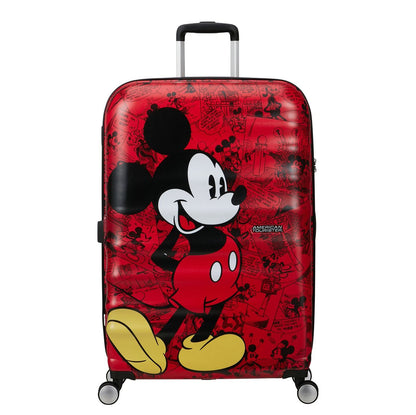 American Tourister Wavebreaker Disney Spinner 77/28 TSA mickey comics red