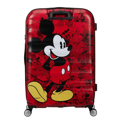 American Tourister Wavebreaker Disney Spinner 77/28 TSA mickey comics red