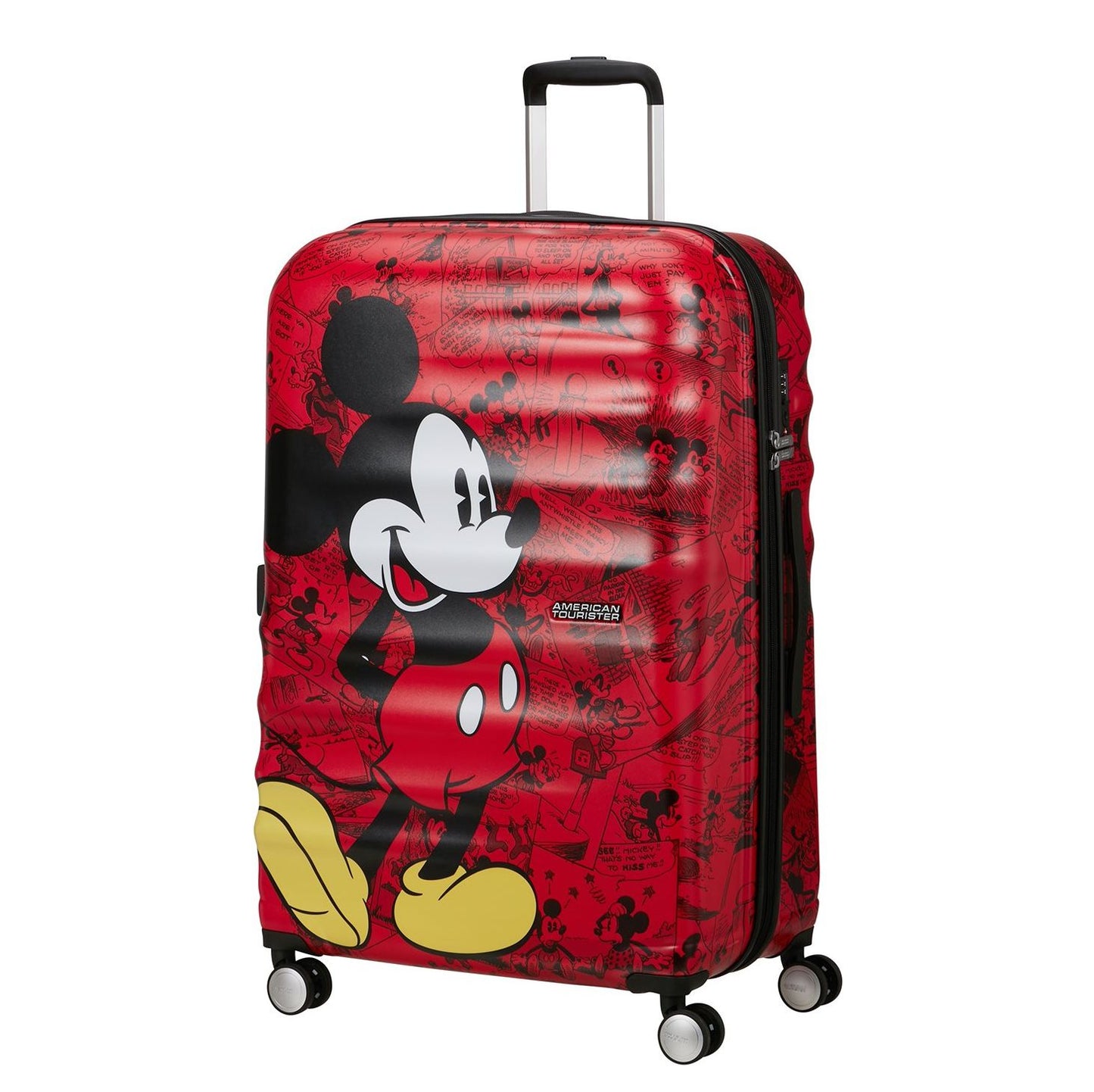 American Tourister Wavebreaker Disney Spinner 77/28 TSA mickey comics red