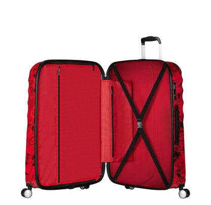 American Tourister Wavebreaker Disney Spinner 77/28 TSA mickey comics red