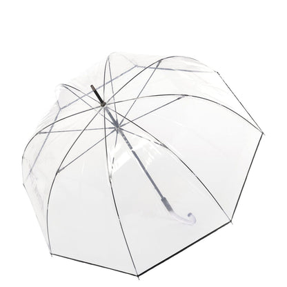 Knirps C.760 Stick Transparent solid black