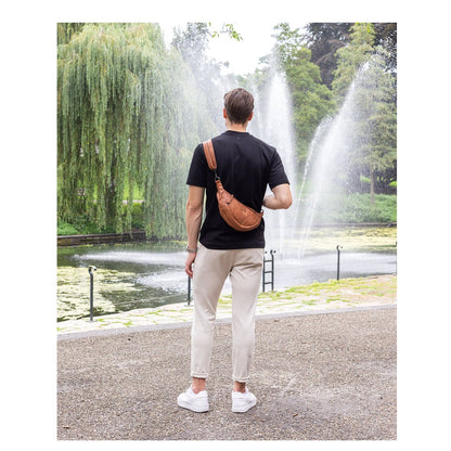 Bear Design Toon Crossbody cognac