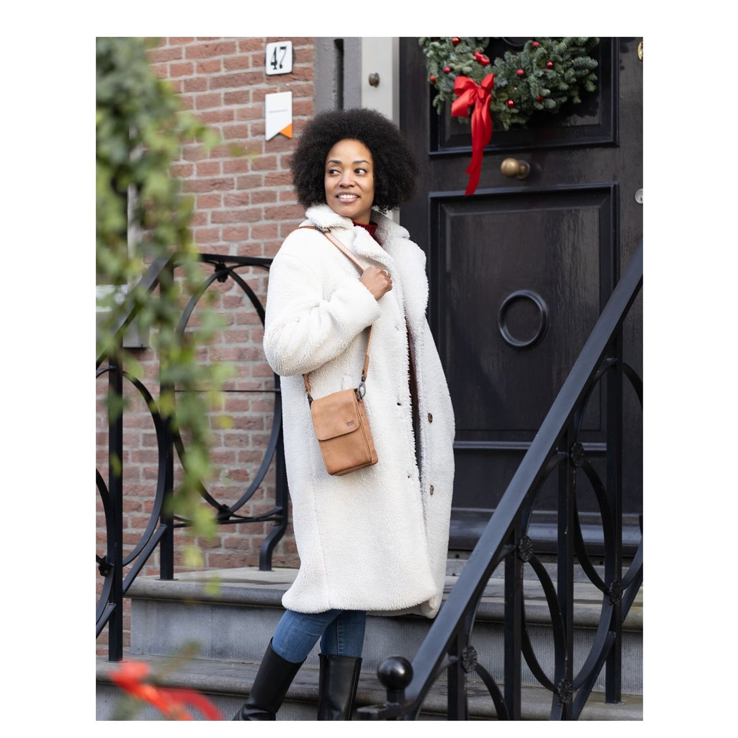 Bear Design Robbie Shoulderbag cognac