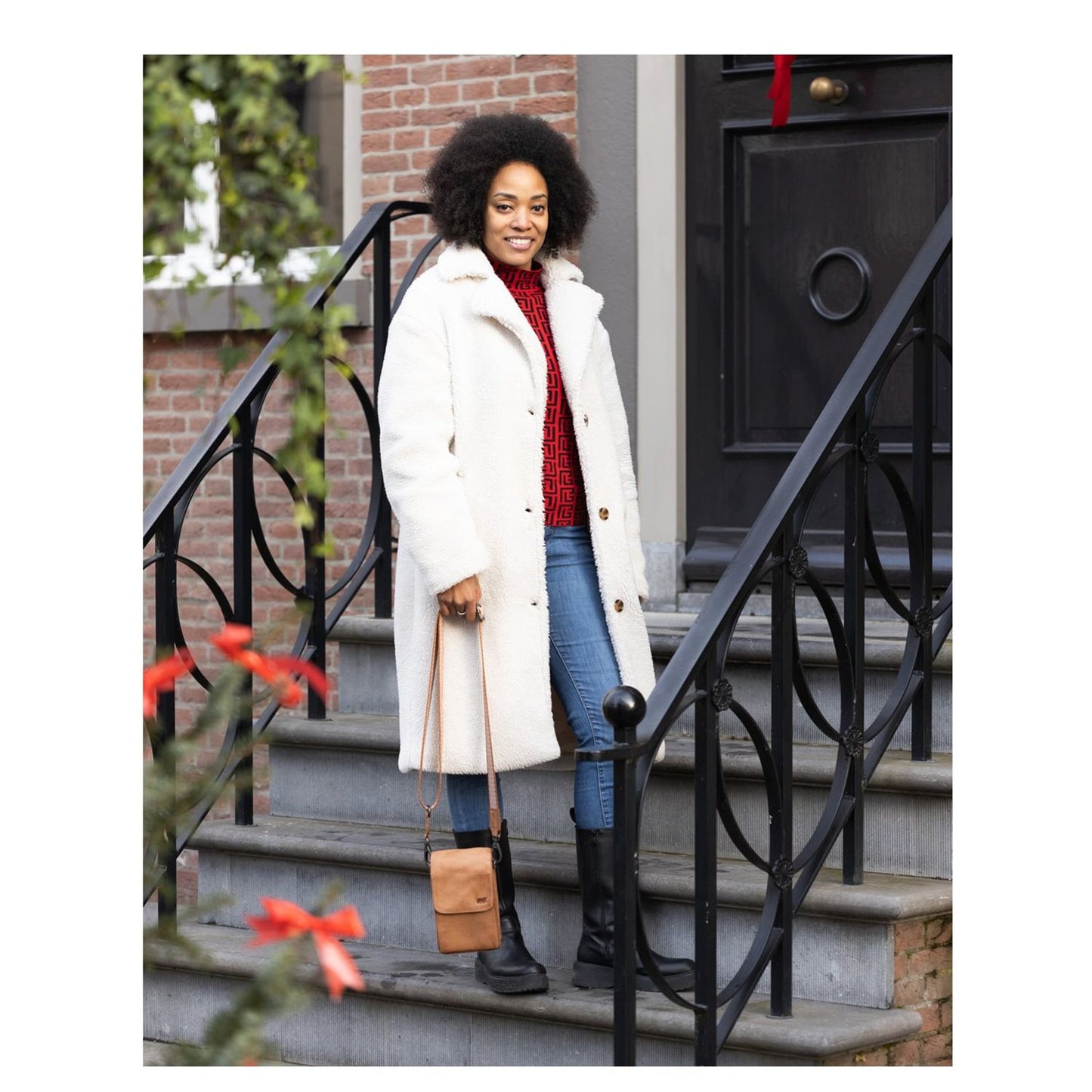 Bear Design Robbie Shoulderbag cognac
