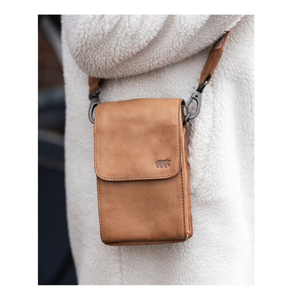 Bear Design Robbie Shoulderbag cognac