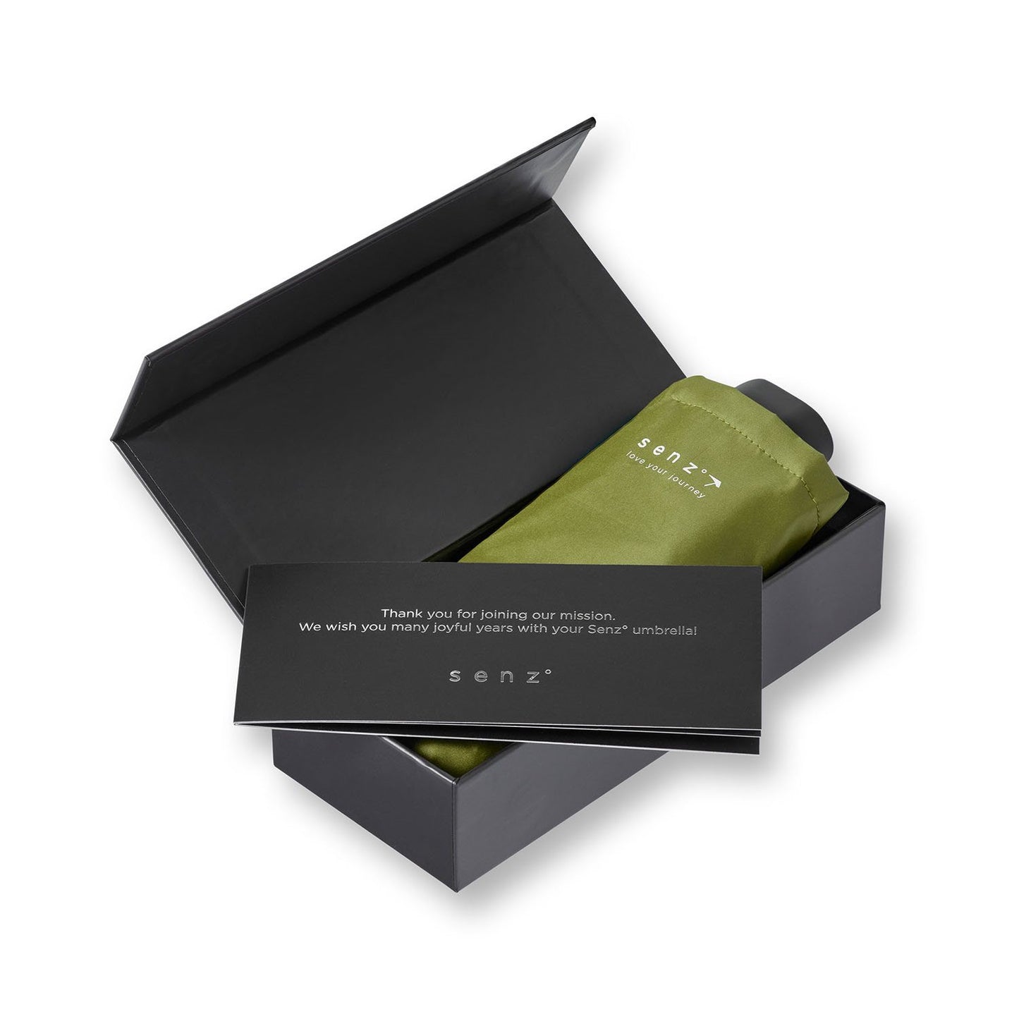 Senz Micro Foldable Storm Umbrella fren green