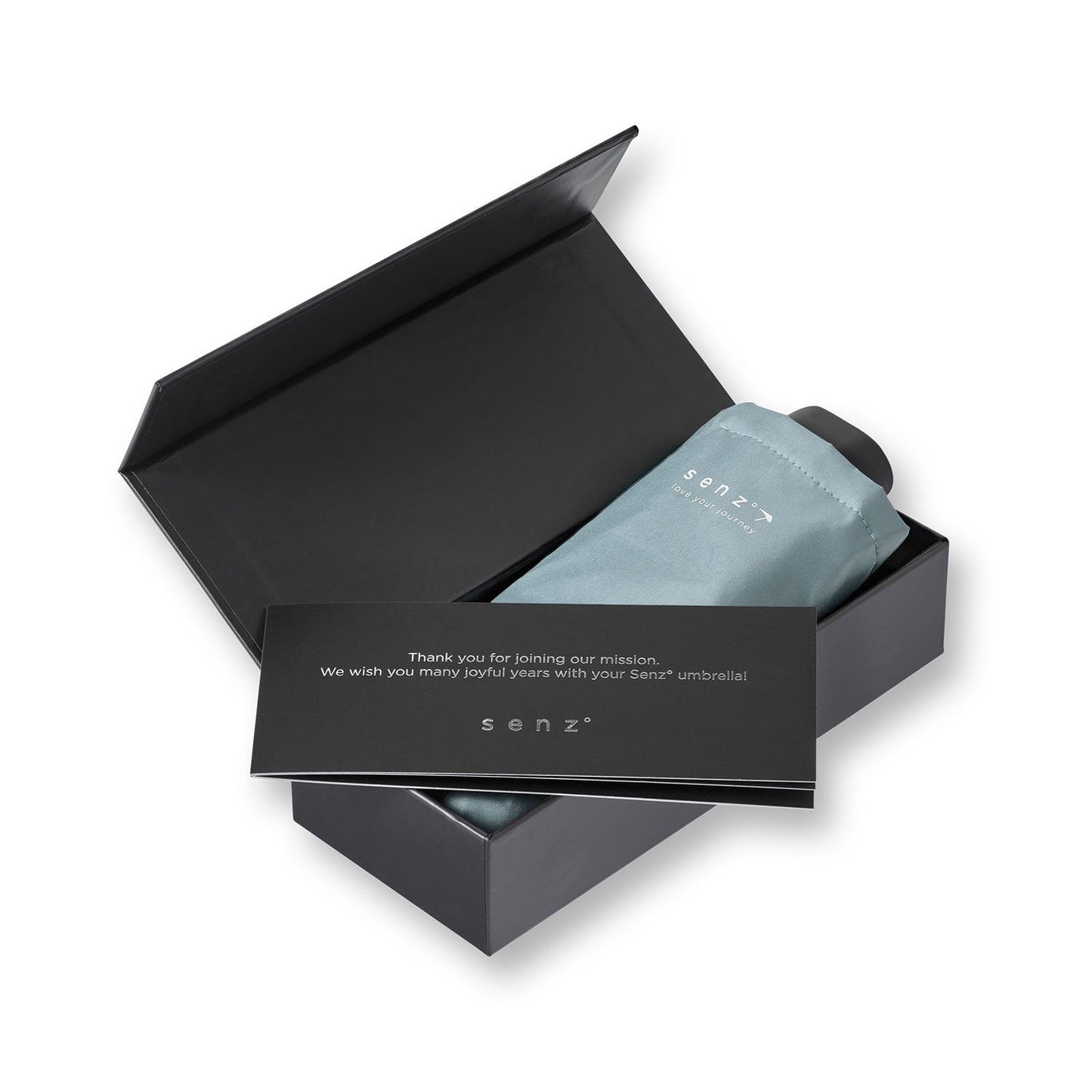 Senz Micro Foldable Storm Umbrella winter sky