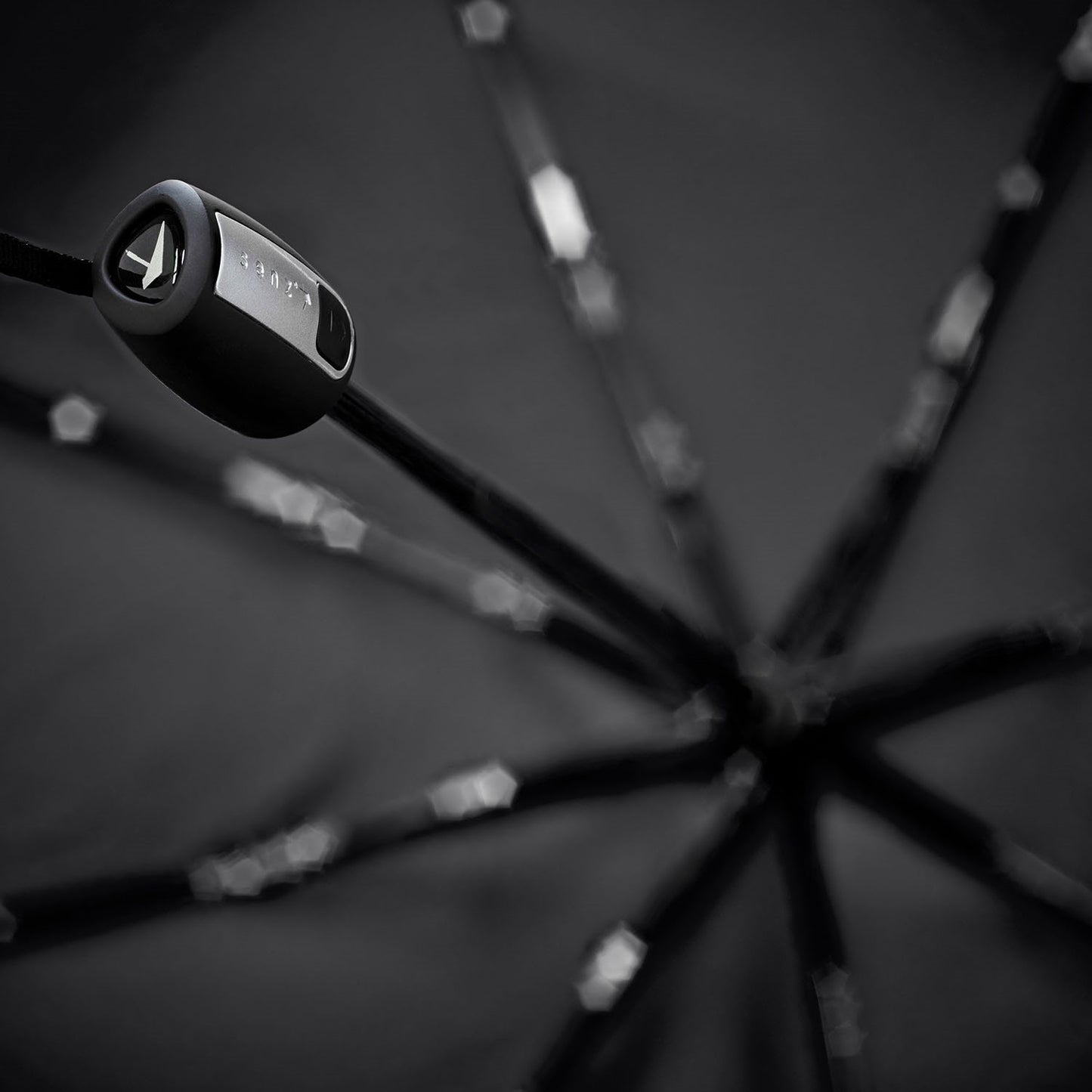 Senz Mini Automatic Foldable Storm Umbrella champagne brown