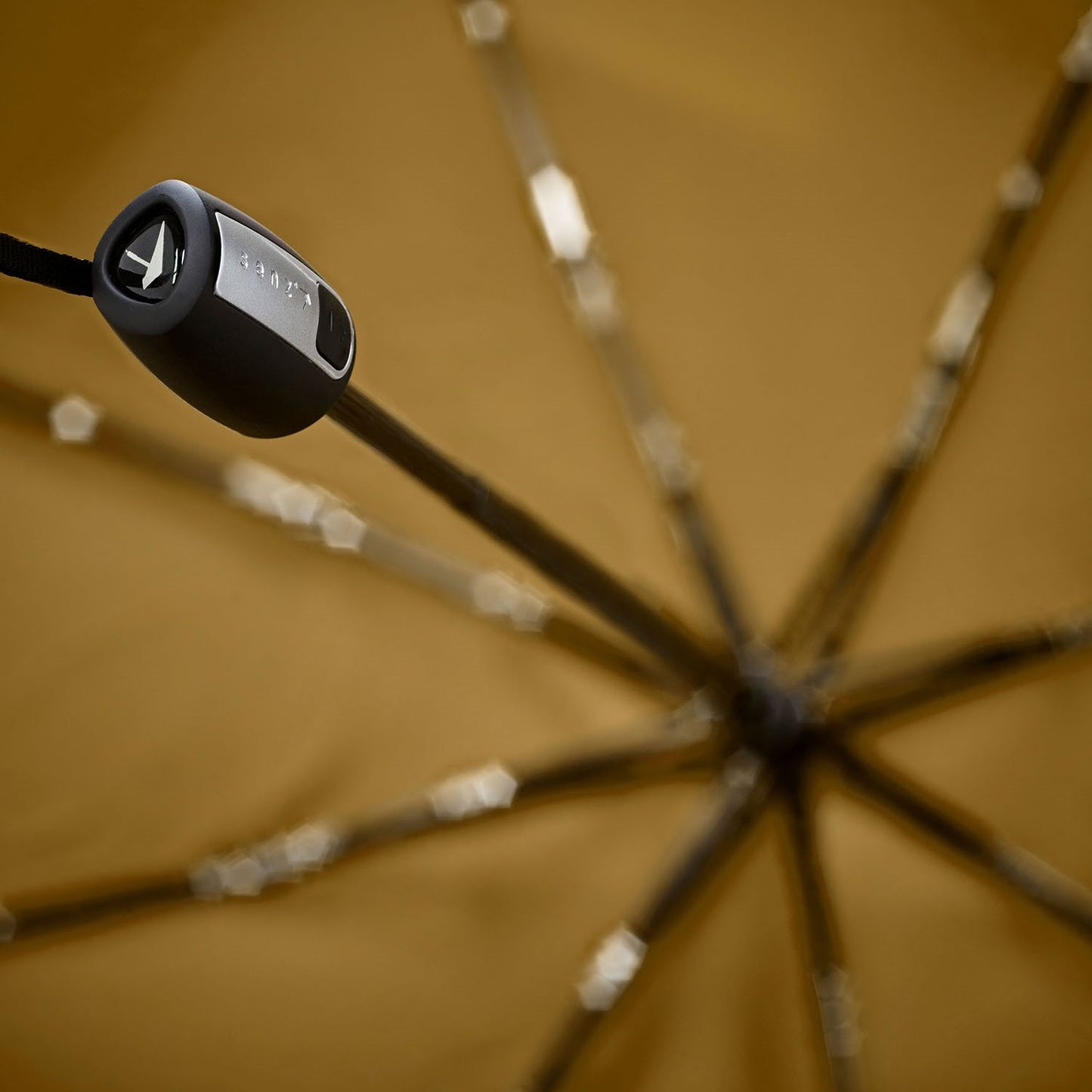 Senz Mini Automatic Foldable Storm Umbrella golden palm