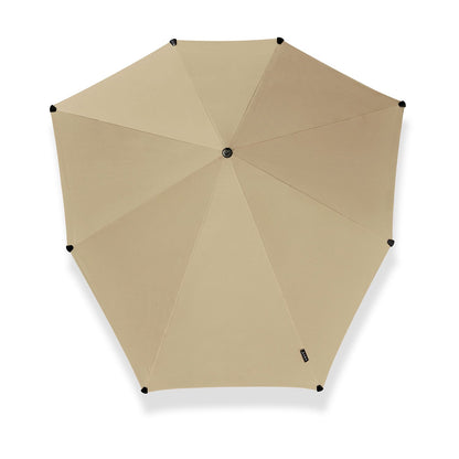 Senz Large Stick Storm Umbrella champagne brown