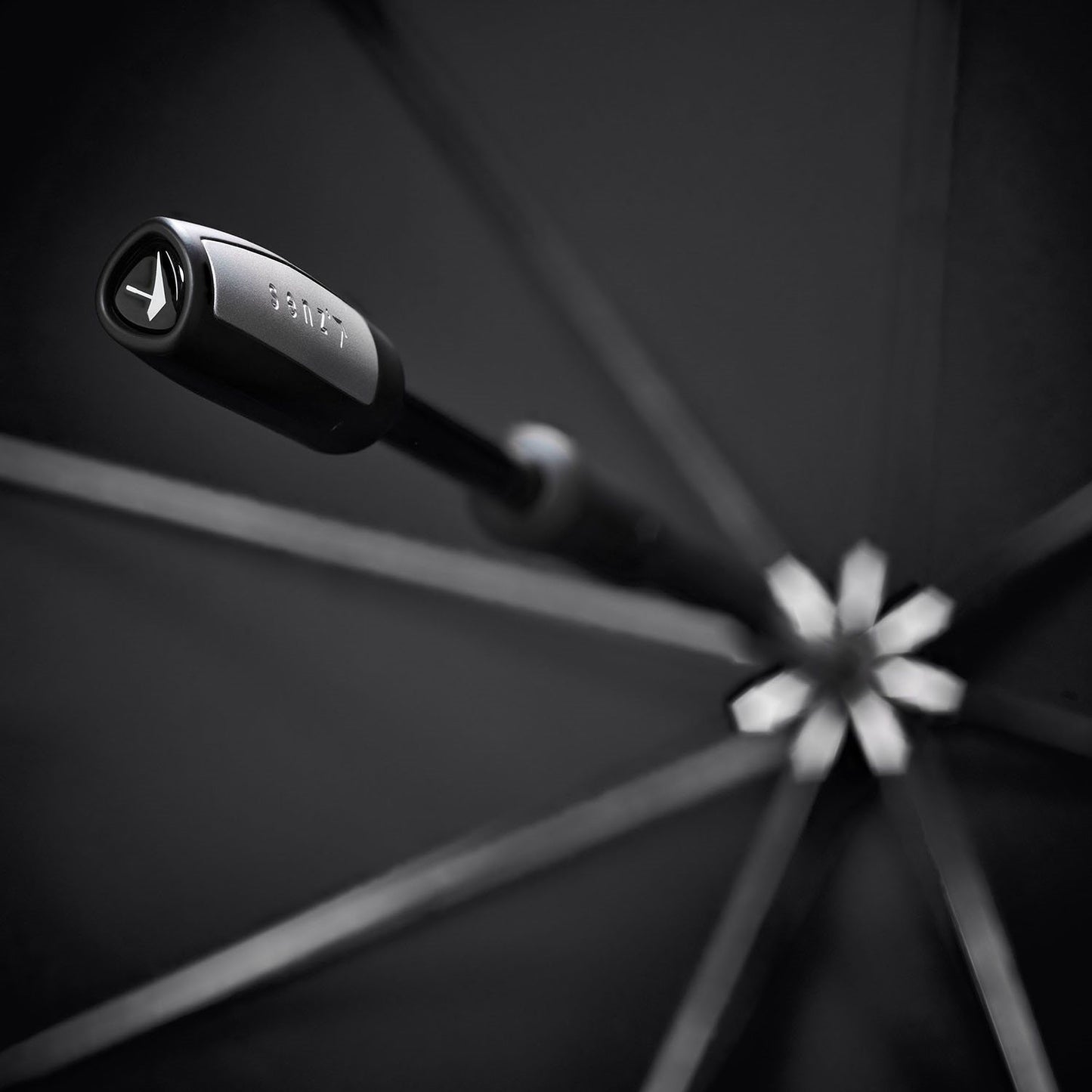Senz Large Stick Storm Umbrella champagne brown