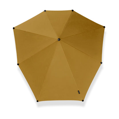 Senz Large Stick Storm Umbrella golden palm