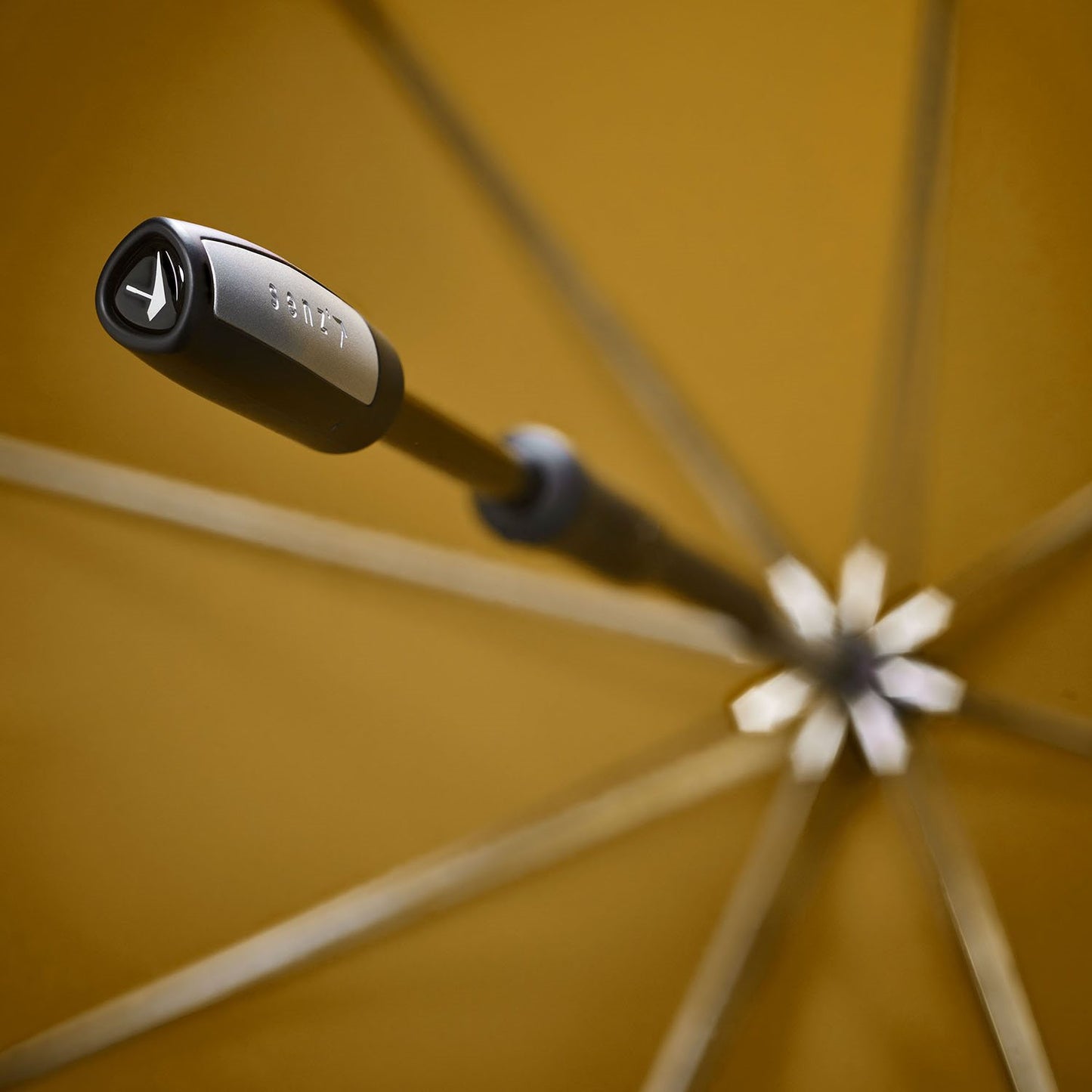 Senz Large Stick Storm Umbrella golden palm