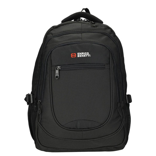 Enrico Benetti Santa Cruz 17.3'' Laptop Backpack dots black white