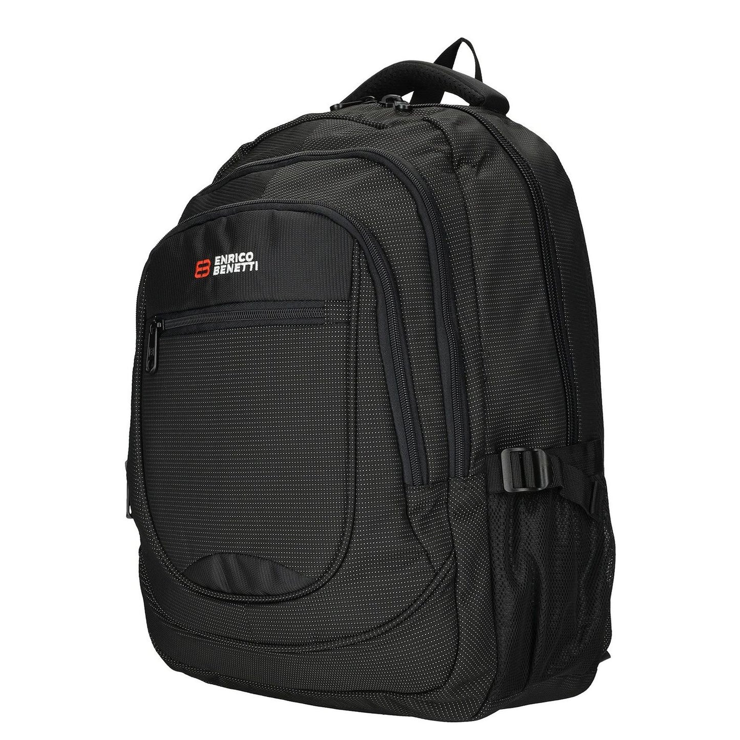 Enrico Benetti Santa Cruz 17.3'' Laptop Backpack dots black white