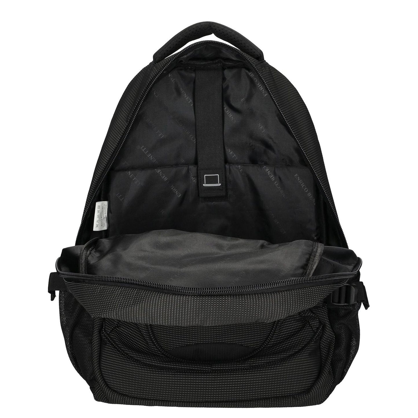 Enrico Benetti Santa Cruz 17.3'' Laptop Backpack dots black white