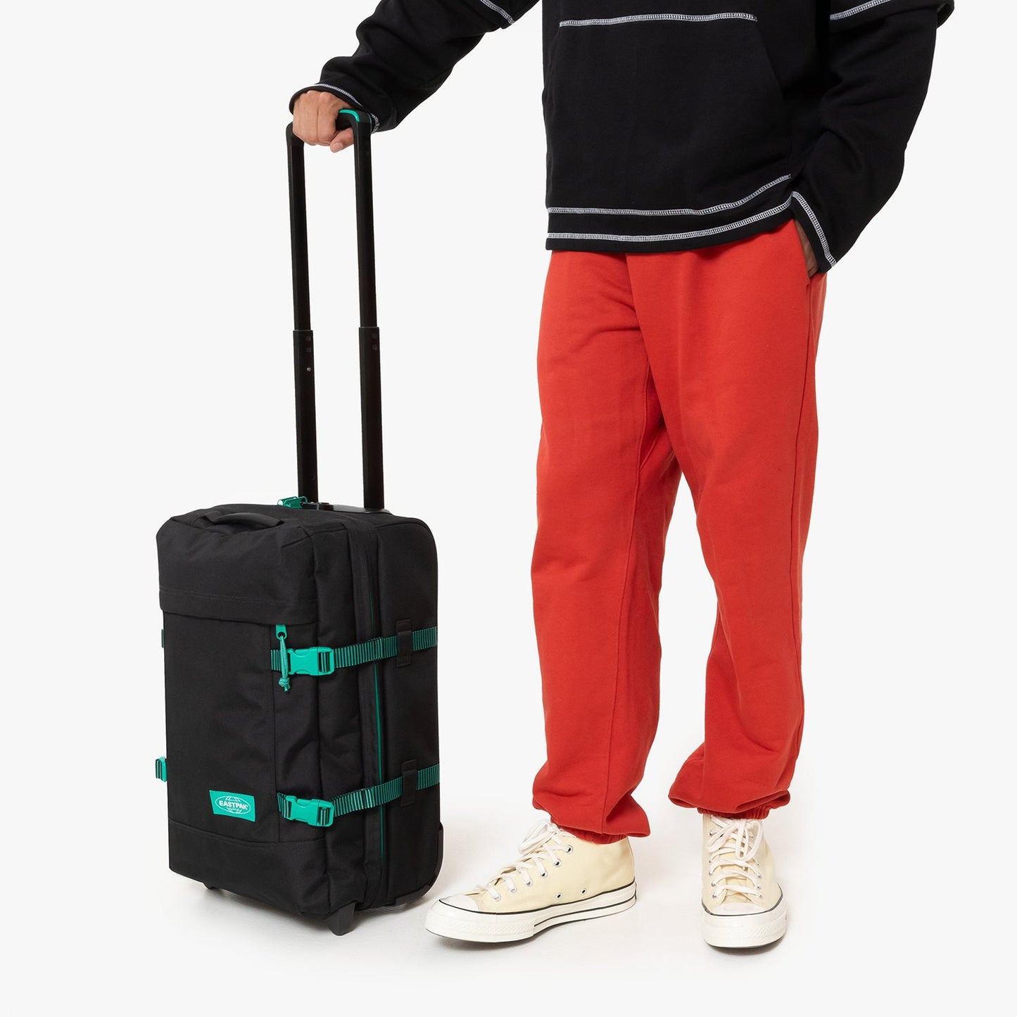 Eastpak Tranverz S contrast stripe black