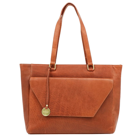 MOSZ Denise Workbag 15.6" plain cognac