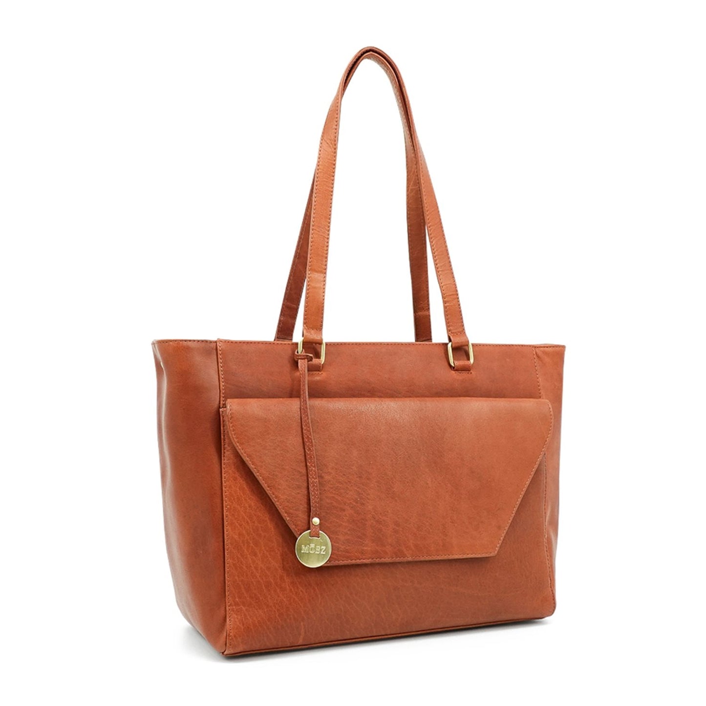 MOSZ Denise Workbag 15.6" plain cognac