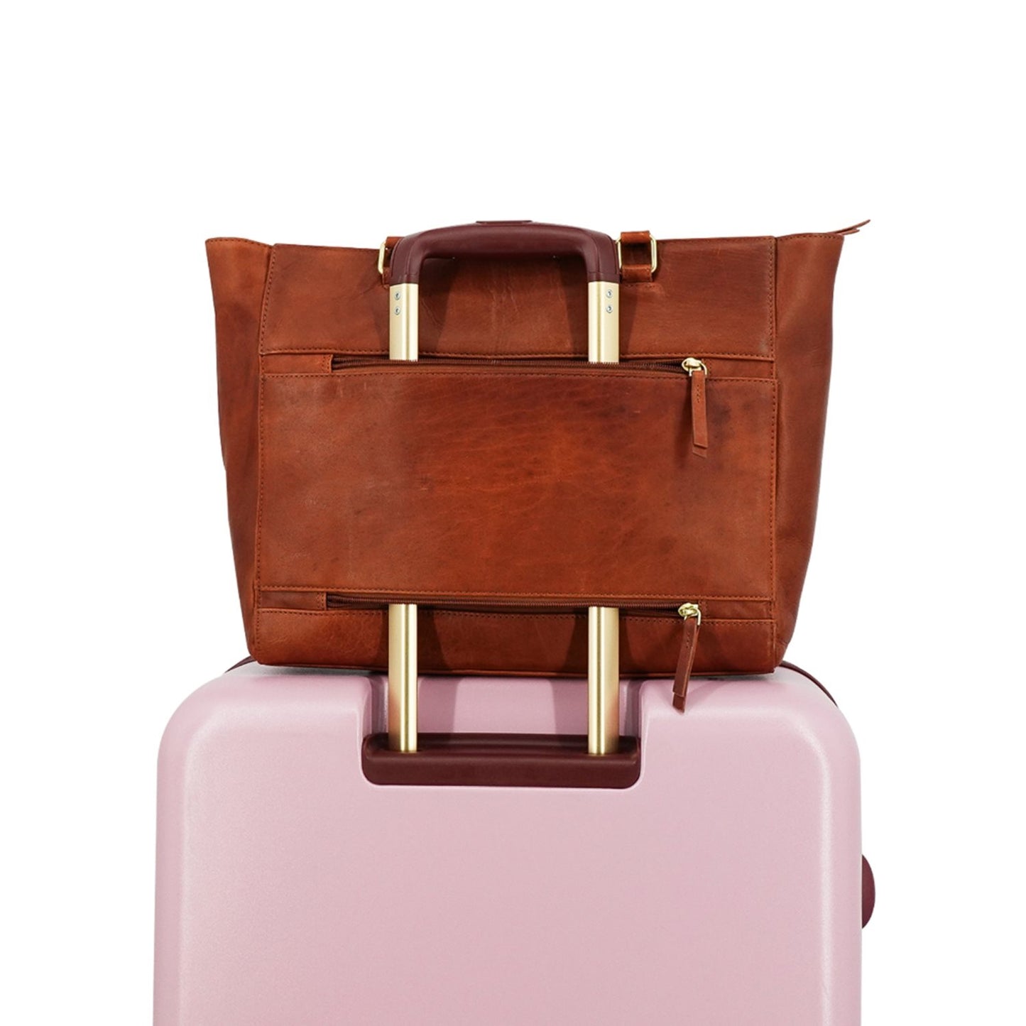 MOSZ Denise Workbag 15.6" plain cognac