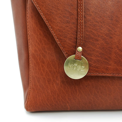 MOSZ Denise Workbag 15.6" plain cognac