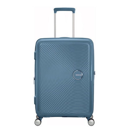 American Tourister Soundbox Spinner 67 Expandable stone blue