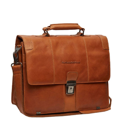 The Chesterfield Brand Stuttgart Businesstas cognac