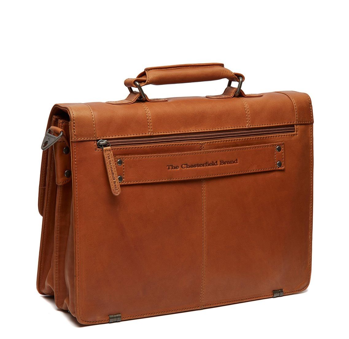 The Chesterfield Brand Stuttgart Businesstas cognac