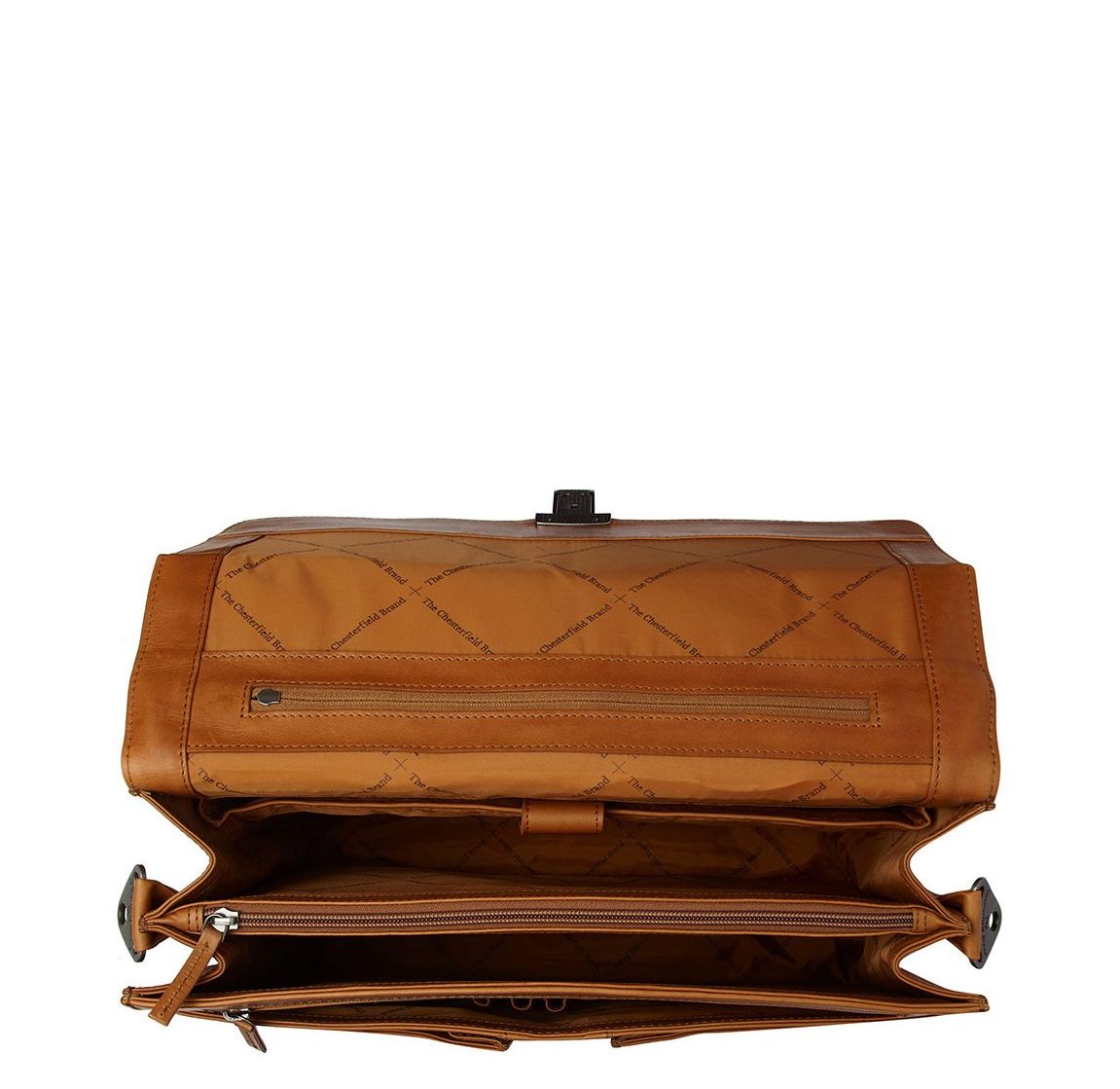The Chesterfield Brand Stuttgart Businesstas cognac