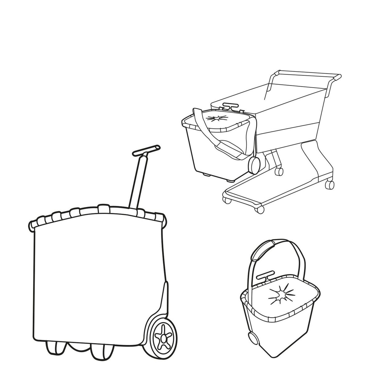 Reisenthel Shopping Carrycruiser frame leo macchiato