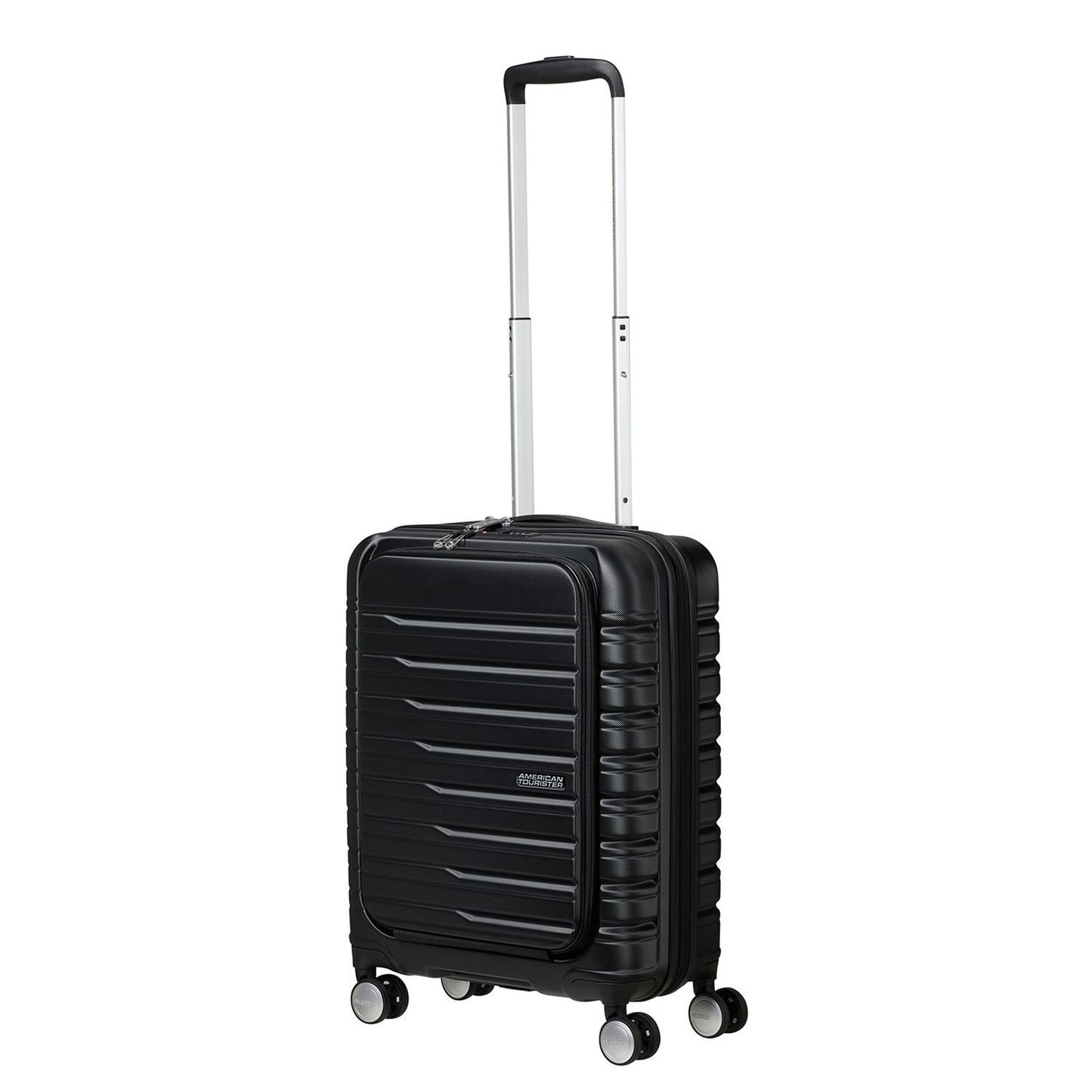 American Tourister Flashline Spin. 55/20 Frontloader Cabin Trolley shadow black