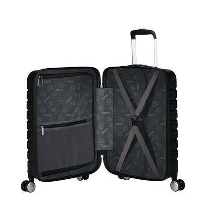 American Tourister Flashline Spin. 55/20 Frontloader Cabin Trolley shadow black