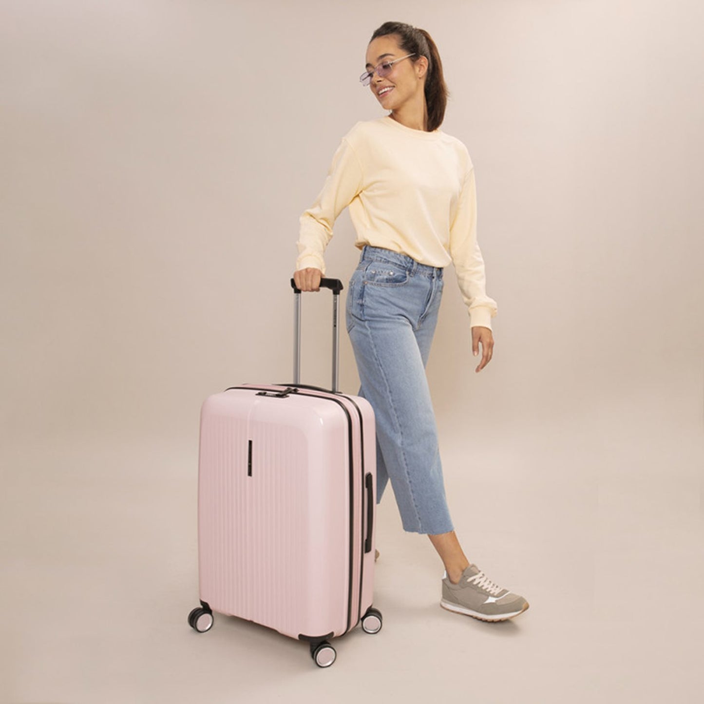 Gabol Brooklyn Medium Trolley Expandable pink