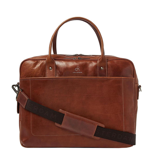dR Amsterdam Elevate Workbag cognac