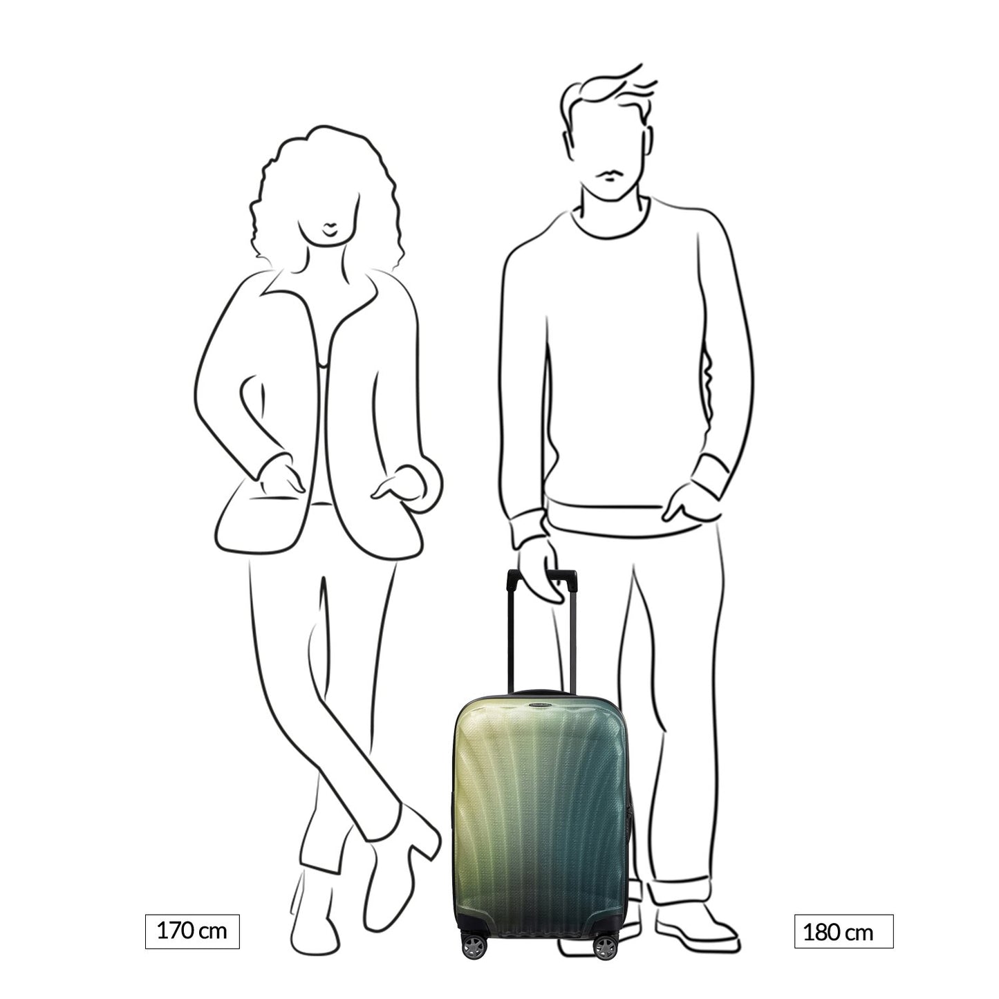 Samsonite C-Lite LTD Spinner 55 Exp northern lights