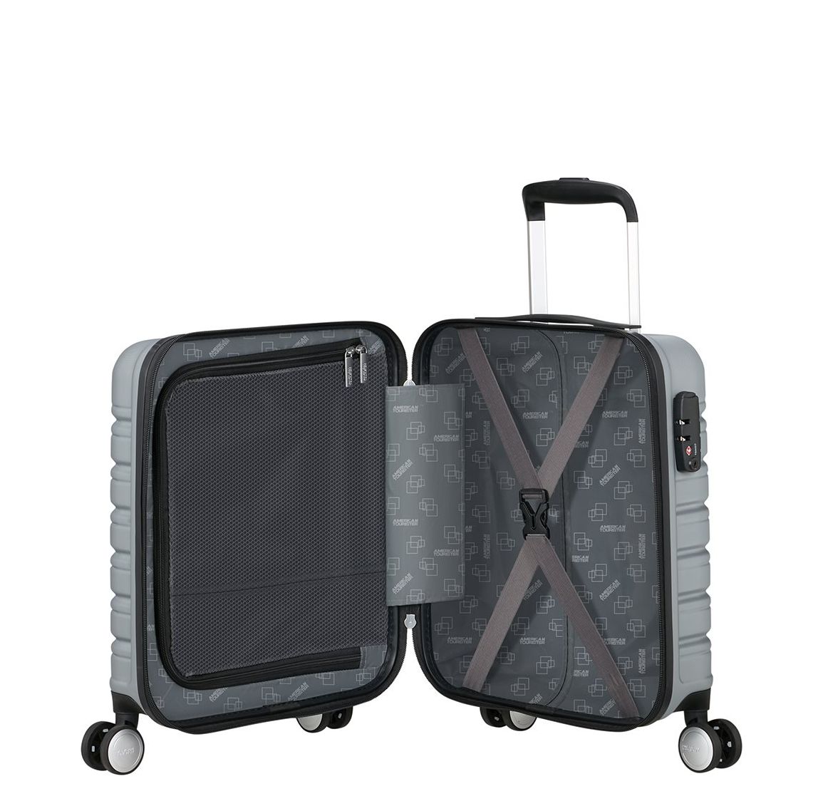 American Tourister Flashline Spinner Underseater sky silver