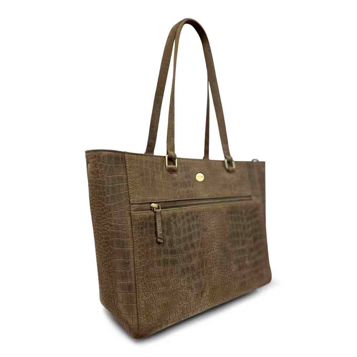 MÔSZ Viona Croco Laptopbag 15.6" taupe