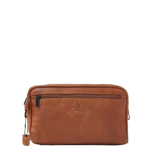 dR Amsterdam Solace Toilet bag camel