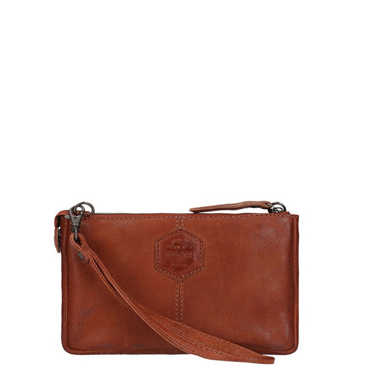 Bear Design Callisto Pelle Martina Clutch cognac