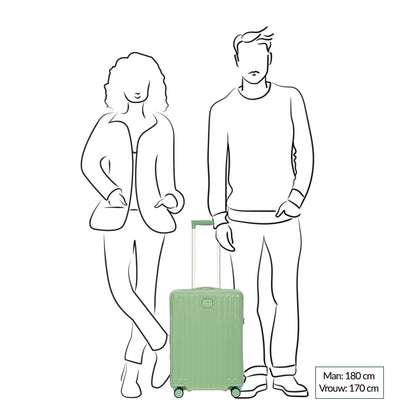 Bric's Positano Cabin Trolley 55 sage green
