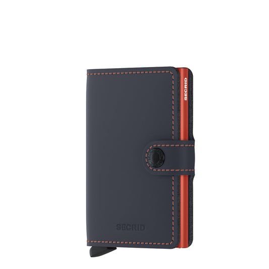 Secrid Miniwallet Wallet Matte night blue orange