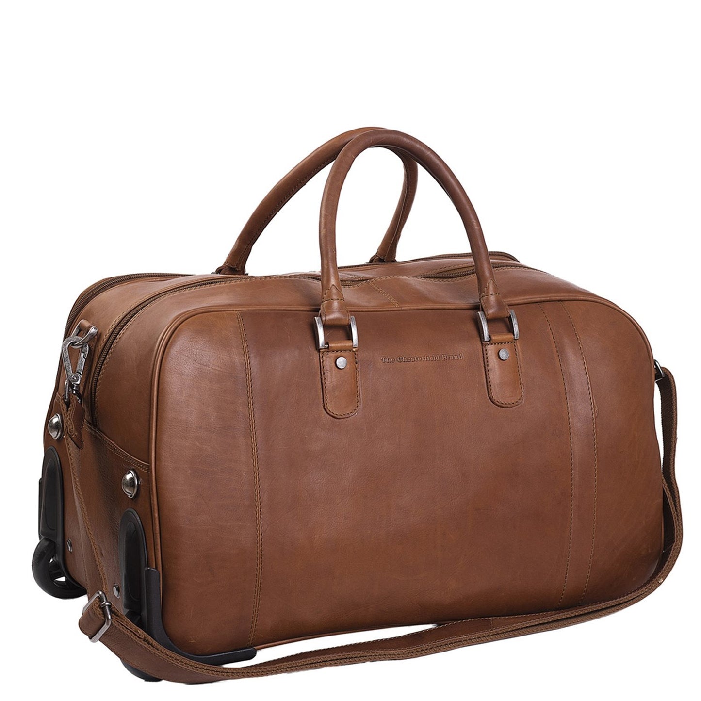 The Chesterfield Brand Jayven Trolley Travelbag cognac