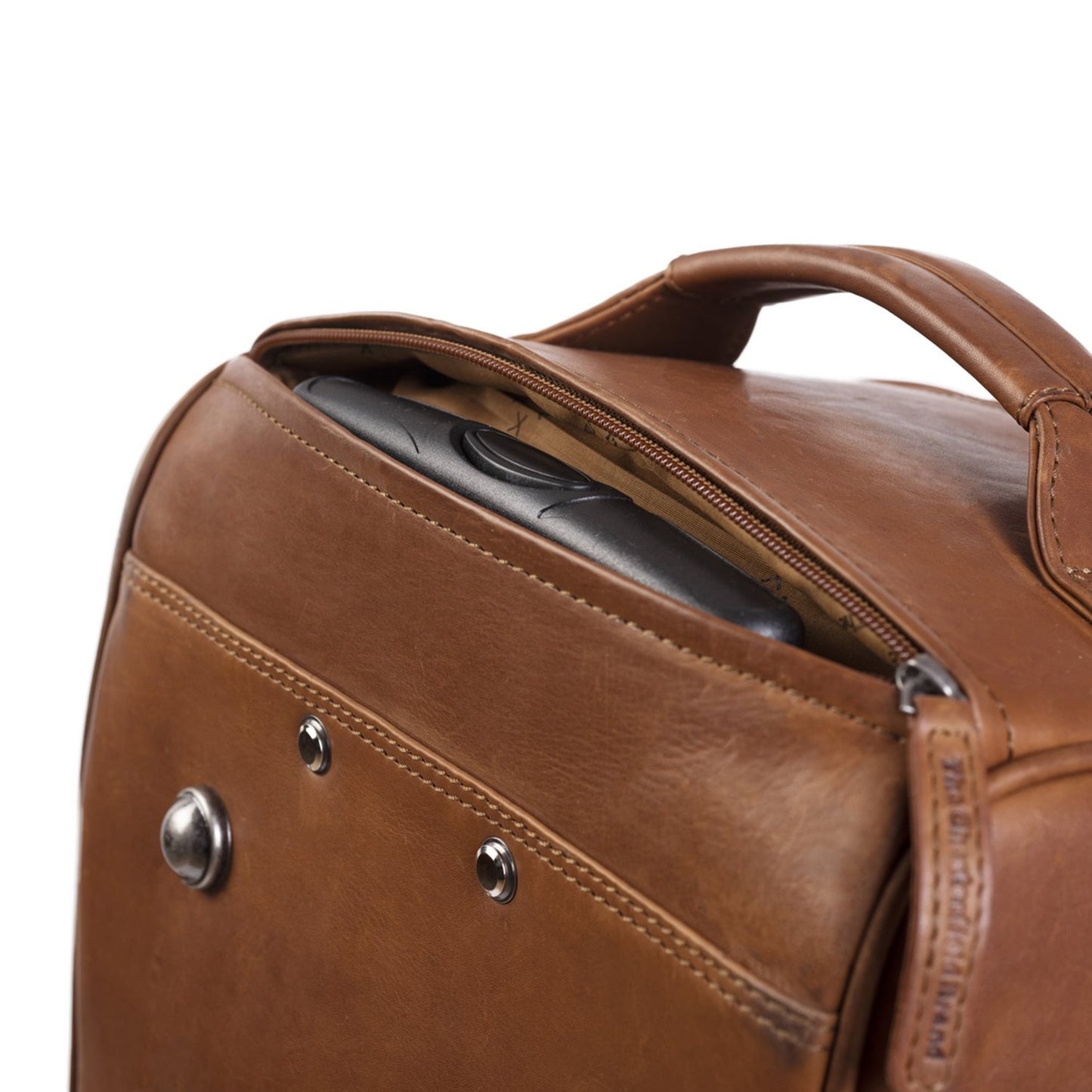 The Chesterfield Brand Jayven Trolley Travelbag cognac