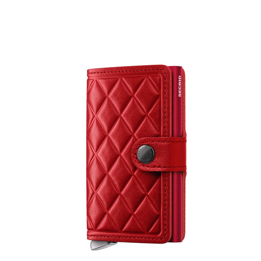 Secrid Miniwallet Emboss Diamond red