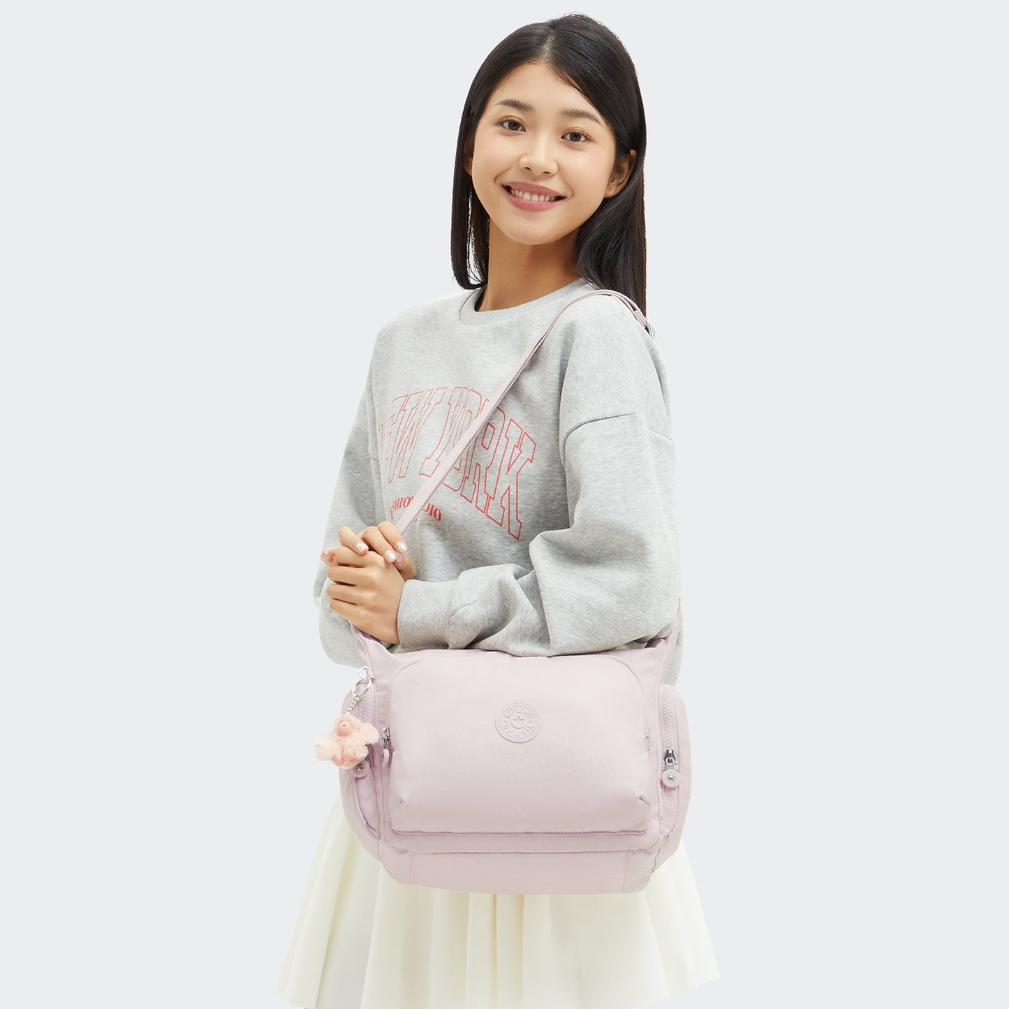 Kipling Gabb pink shine